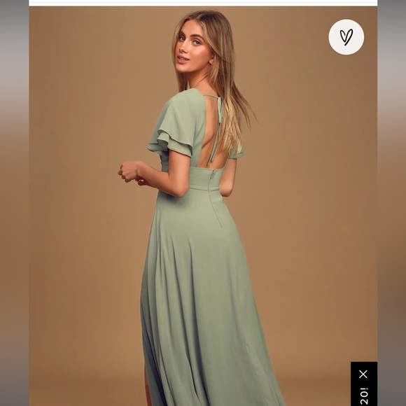 Lulus Sage Green Maxi Dress - Picture 5 of 9